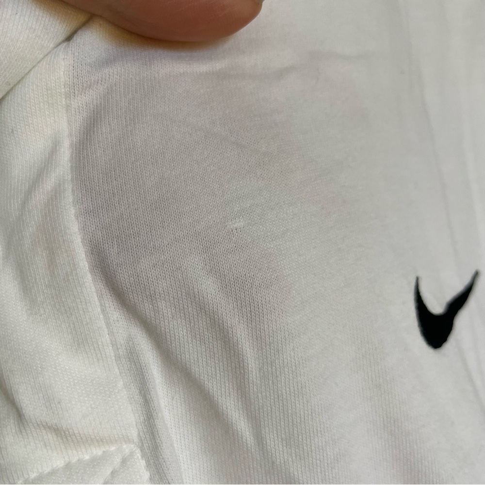 NIKE Men’s White Black Swoosh Short Sleeve Polo Collar Size XL - Picture 6 of 14